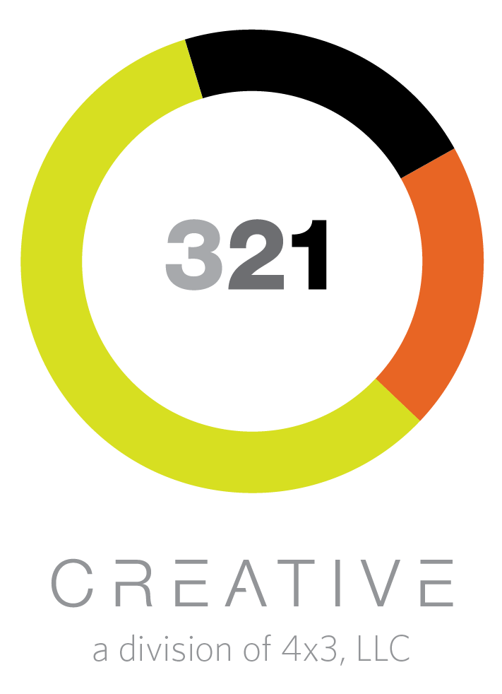 321 Creative logo in color