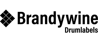 Brandywine Drumlabels Logo Black and White