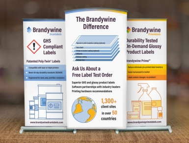 Brandywine trade show banner designed by 4x3, LLC