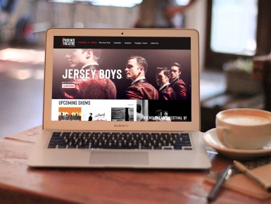 Phoenix Theatre Fully Responsive Website on MacBook