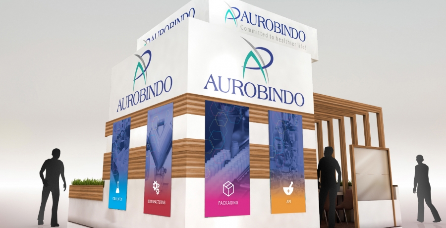 Aurobindo Trade Show Booth Panels Option 1