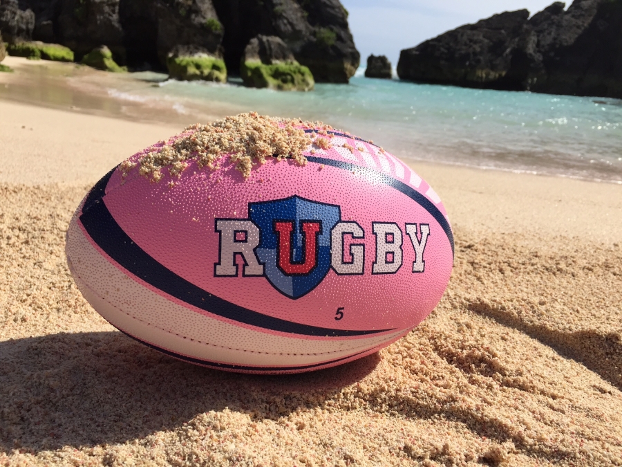 Custom Rugby Ball with URugby Sponsor Logo