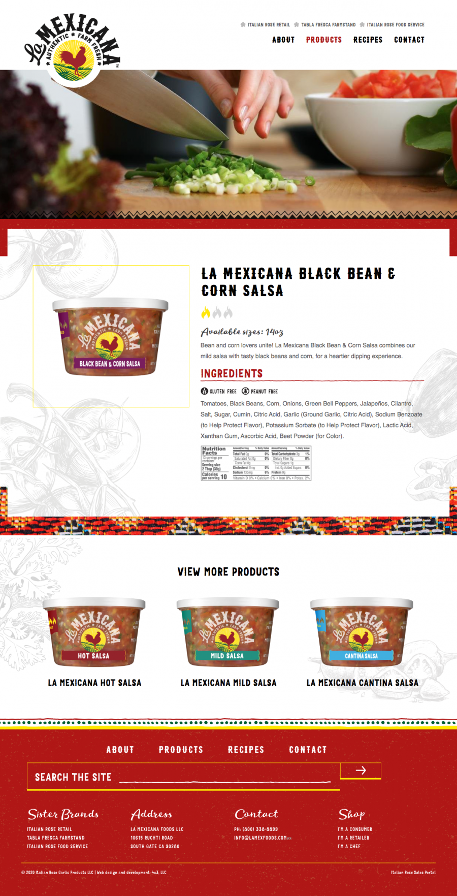 La Mexicana product page
