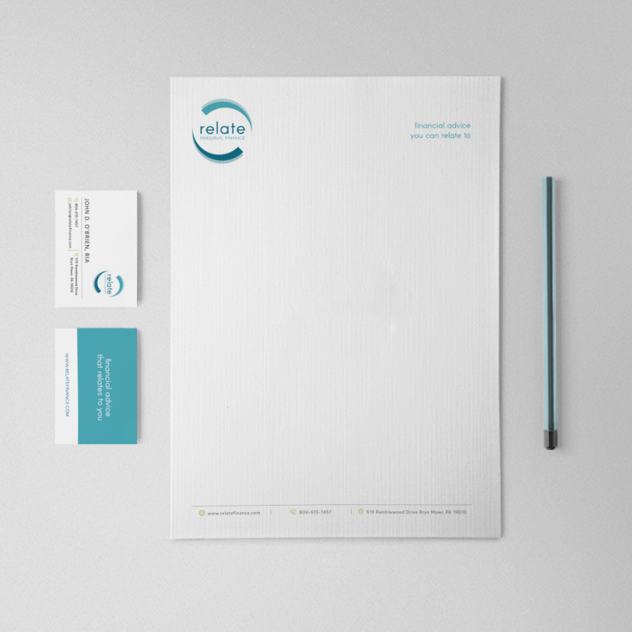 Relate Personal Finance Stationery and Business Cards