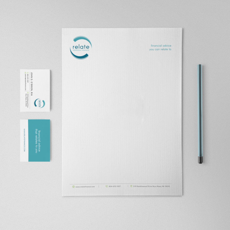 Relate Personal Finance Stationery and Business Cards