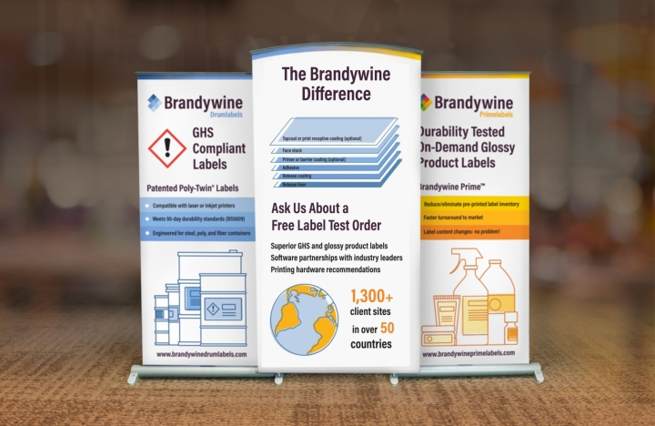 Brandywine trade show banner designed by 4x3, LLC