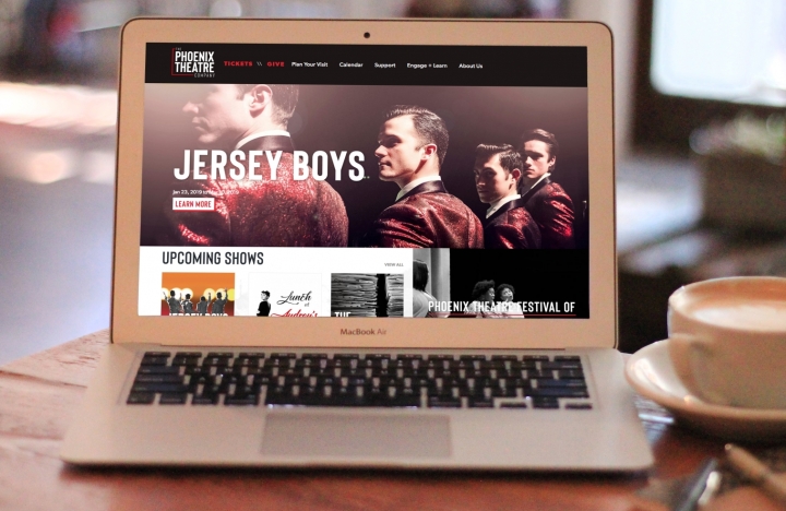 The Phoenix Theatre Company Website Phoenix Theatre Fully Responsive Website on MacBook